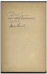 John Wayne and John Ford Cast-Signed Book for ''They Were Expendable''