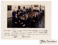Bill Clinton Signed 20 x 15 Photograph of His Entire Cabinet -- Signed by All 23 Including Clinton & Al Gore