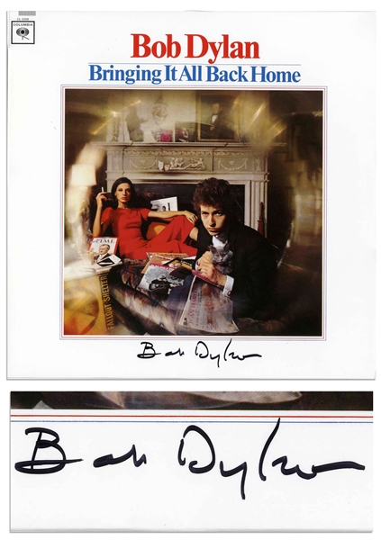 Bob Dylan Signed Album Bringing It All Back Home -- With Roger Epperson COA