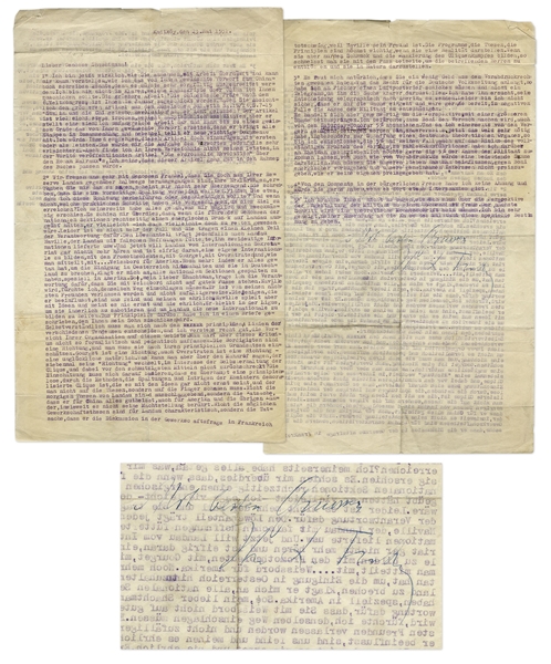 Leon Trotsky Letter Signed -- ...Do you actually believe that I wanted to provoke...the [Communist party] split?...as long as his power is not threatened he approves of everything in China...
