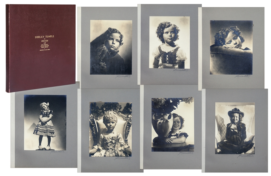 Shirley Temple Owned Large Portrait Hurrell Photographs From 1937 Film Heidi