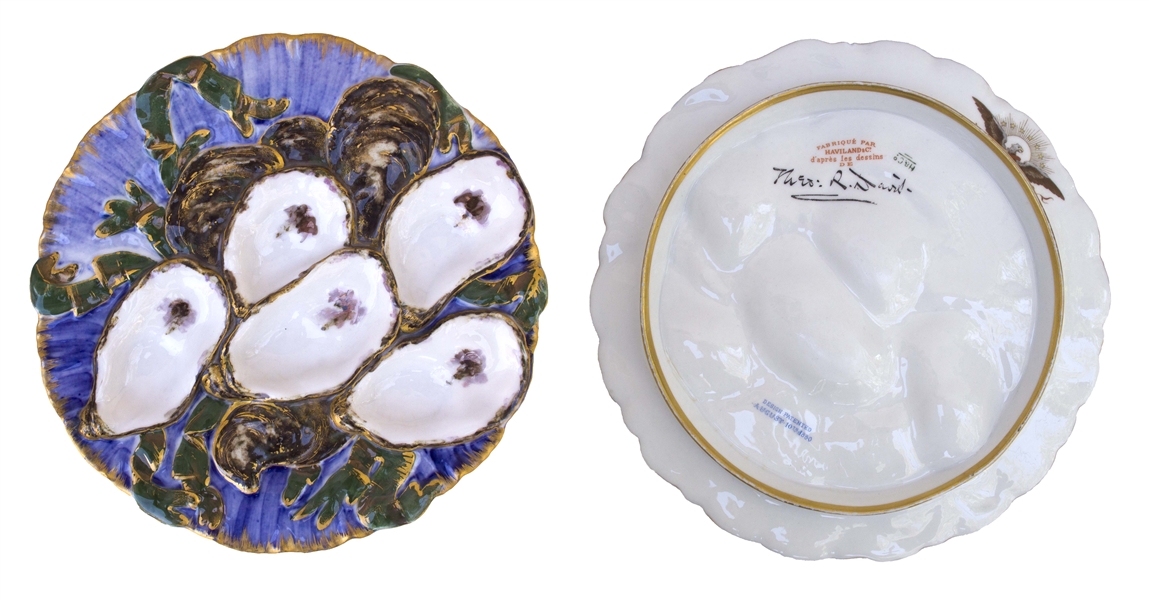 White House Oyster Plate in the Rutherford B. Hayes Style