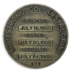 Space-Flown Apollo 11 Robbins Medal -- Owned by Buzz Aldrin