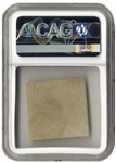 Fabric Swatch From the Wright Flyer, Flown at Kitty Hawk During the First Flight on 17 December 1903 -- Encapsulated by CAG