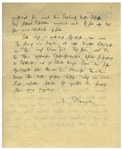 Max Planck Autograph Letter Signed, Musing on the First Law of Thermodynamics -- ''...Mayer had burst into his room exclaiming...that water could be warmed by means of vigorous shaking...''