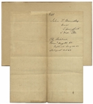 Abraham Lincoln Autograph Letter Signed as President -- Lincoln Intercedes on Behalf of an Illinois Student for a Spot at Annapolis