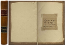 Abraham Lincoln Autograph Endorsement Signed as President -- Housed in a Patent Office Report From 1849 Featuring Abraham Lincoln's Patent -- Lincoln Is the Only U.S. President to Hold a Patent