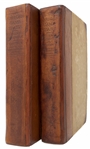 Theodore Roosevelt Signed Limited First Edition of ''African Game Trails'' -- Both Volumes Present in Original Leather Bindings