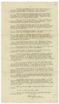 Harry Truman Signed Farewell Address From 1953 -- ''...The President...has to decide. He can't pass the buck to anybody...'' & ''...And always in the background there has been the atomic bomb...''