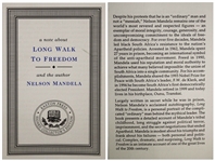Nelson Mandela Signed Luxury First Edition of His Celebrated Autobiography ''Long Walk to Freedom'' -- Fine Condition