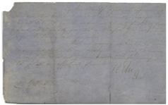 Robert E. Lee Signed Partial General Order No. 9, Bidding Farewell to His Army -- Lee Signs With His Rank of ''Genl''