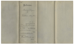 Frederick Douglass Document Signed as Recorder of Deeds