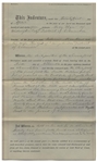Frederick Douglass Document Signed as Recorder of Deeds