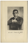 Booker T. Washington Signed First Printing of His First Major Publication, ''The Future of the American Negro'' -- Inscribed to Massachusetts Notable Arthur T. Lyman