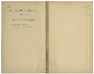 Booker T. Washington Signed First Printing of His First Major Publication, ''The Future of the American Negro'' -- Inscribed to Massachusetts Notable Arthur T. Lyman