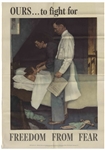 Norman Rockwell's Original 1943 ''Four Freedoms'' Poster Set -- Each Measures 20'' x 28''