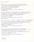 Bob Dylan Signed, Handwritten Lyrics to ''Like a Rolling Stone'' -- The Quintessential Rock Song -- With COA From Dylan's Manager