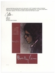 Bob Dylan Signed Album ''Blood on the Tracks'' -- With Roger Epperson & Jeff Rosen COAs