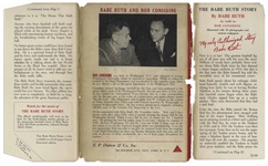 Babe Ruth Signed First Edition of His Biography ''The Babe Ruth Story'' -- With PSA COA