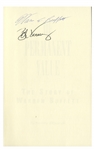 Warren Buffett Signed Copy of His Biography, ''Of Permanent Value''