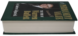 Warren Buffett Signed Copy of His Biography, ''Of Permanent Value''
