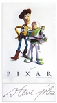 Steve Jobs Signed Pixar Poster Featuring the Toy Story Characters -- Extraordinarily Scarce Pixar Item Signed by Jobs, With JSA COA