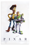 Steve Jobs Signed Pixar Poster Featuring the ''Toy Story'' Characters -- Extraordinarily Scarce Pixar Item Signed by Jobs, With JSA COA