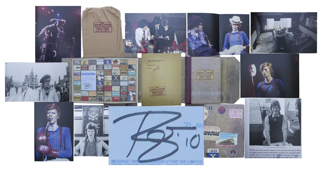 David Bowie Signed Limited Edition of From Station to Station Travels With Bowie 1973-1976
