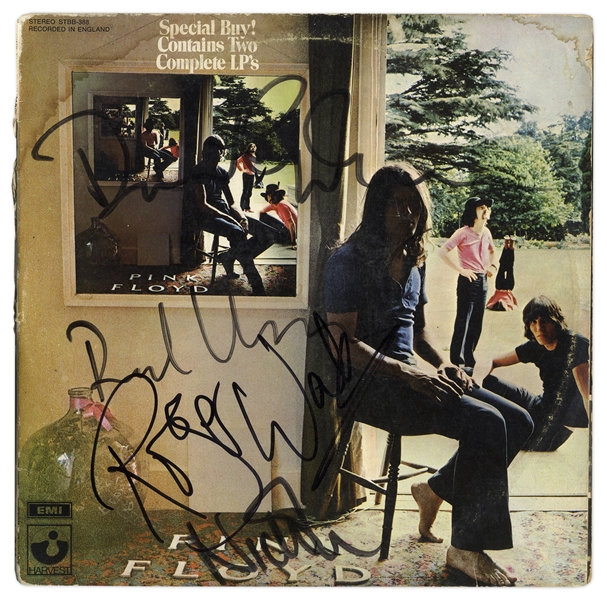 Pink Floyd Signed Ummagumma Album -- Signed by All Four Members: Roger Waters, Richard Wright, Nick Mason & David Gilmour -- With Roger Epperson COA