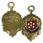 Nuneaton Combination Football Gold Medal From the 1932-1933 Season