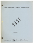 "Taxi" Script From 1979 for Episode "Jim Gets a Pet" -- From the Estate of Sam Simon, Co-Creator of "The Simpsons" & Writer on "Taxi"