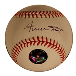 Willie Mays Signed OML Baseball -- With Mays Say Hey Hologram