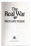 Richard Nixon Signed First Printing of ''The Real War'' -- Uninscribed