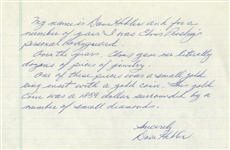 Elvis Presley's Diamond Ring With Inset of an 1859 Dollar Coin -- Includes LOA From Dave Hebler