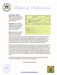 Elvis Presley Check Signed From 4 January 1965 Made Out to ''Cash'' -- With COA From Graceland Authenticated