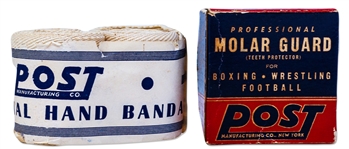 Muhammad Ali Personally Worn and Signed Hand Wrap From 1958 as Cassius Clay During His Amateur Career in Louisville, KY -- With COAs From Craig Hamilton & Peter Morkovin