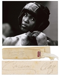 Muhammad Ali Personally Worn and Signed Hand Wrap From 1958 as Cassius Clay During His Amateur Career in Louisville, KY -- With COAs From Craig Hamilton & Peter Morkovin