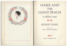 First Printing of Roald Dahl's ''James and the Giant Peach'', Housed in First Printing Dust Jacket