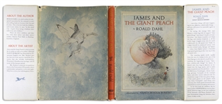 First Printing of Roald Dahl's ''James and the Giant Peach'', Housed in First Printing Dust Jacket
