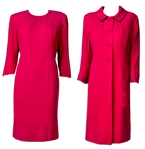 Margaret Thatcher Worn Dress & Coat During the 25th Anniversary of the Falklands War