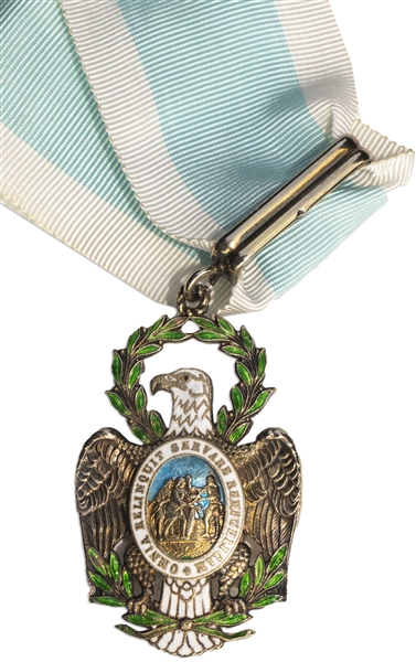 Society of the Cincinnati Eagle Medal, Designed by Arthus Bertrand Circa 1930s -- Medal Is Intended to Keep Alive the Spirit of the Revolutionary War & Service to Country