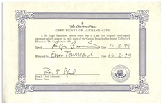 Roger Bannister Signed Deluxe Edition of ''The Four Minute Mile'' -- Bannister's Inspiring Story of Being the First Person to Break That Barrier in 1954