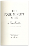 Roger Bannister Signed Deluxe Edition of ''The Four Minute Mile'' -- Bannister's Inspiring Story of Being the First Person to Break That Barrier in 1954