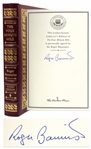 Roger Bannister Signed Deluxe Edition of The Four Minute Mile -- Bannisters Inspiring Story of Being the First Person to Break That Barrier in 1954