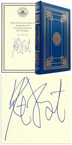 Kurt Vonnegut Signed Slaughterhouse-Five Deluxe Leather Bound Limited Edition