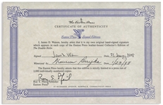 Nobel-Prize Winning DNA Co-Founder James Watson Signed Deluxe Limited Edition of ''The Double Helix''