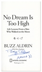 Buzz Aldrin Signed First Edition of His Autobiography, ''No Dream Is Too High''