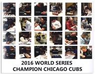 Chicago Clubs Team-Signed 2016 World Series 20'' x 16'' Photo -- Signed by 24 Players Including MVP Ben Zobrist
