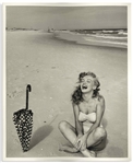 Original 8 x 10 Photograph of Marilyn Monroe Taken by Andre de Dienes in 1949 -- From the Tobay Beach Photo Session
