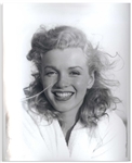 Original 8 x 10 Photograph of Marilyn Monroe Taken by Andre de Dienes in 1949 -- From the Tobay Beach Photo Session